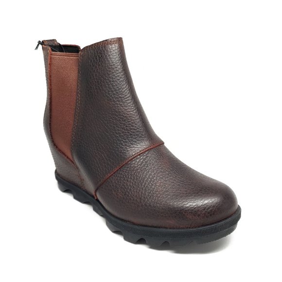 Sorel Shoes - Sorel Joan Of Arctic Wedge Chelsea Boots in Burro